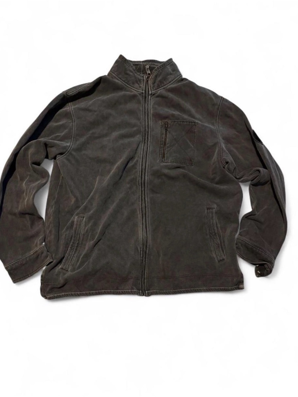 Ascend Men's Zip-Front Performance Jacket in Dark grey